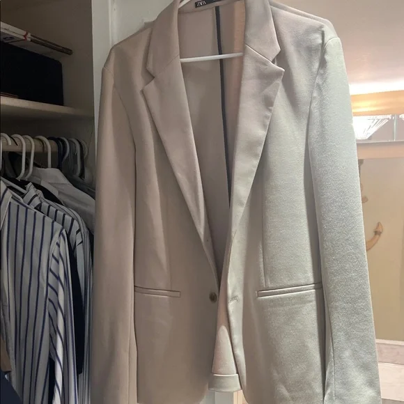 Zara Light Tan Blazer - Picture 3 of 4